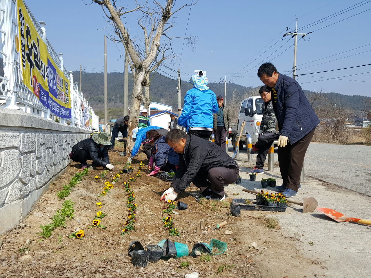 2017년 주민자치위원회 시민과 함께하는 꽃향기 가득한 익산만들기 초화류 식재2