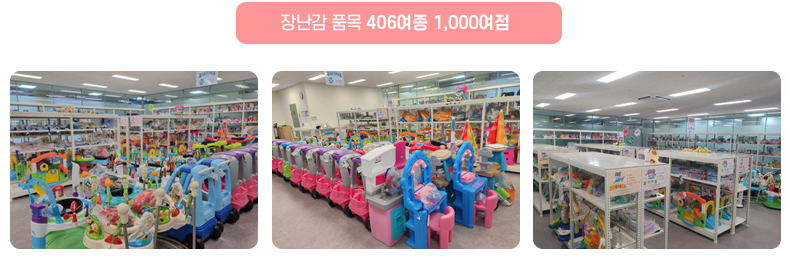 장난감 품목 406여종 1,000여점